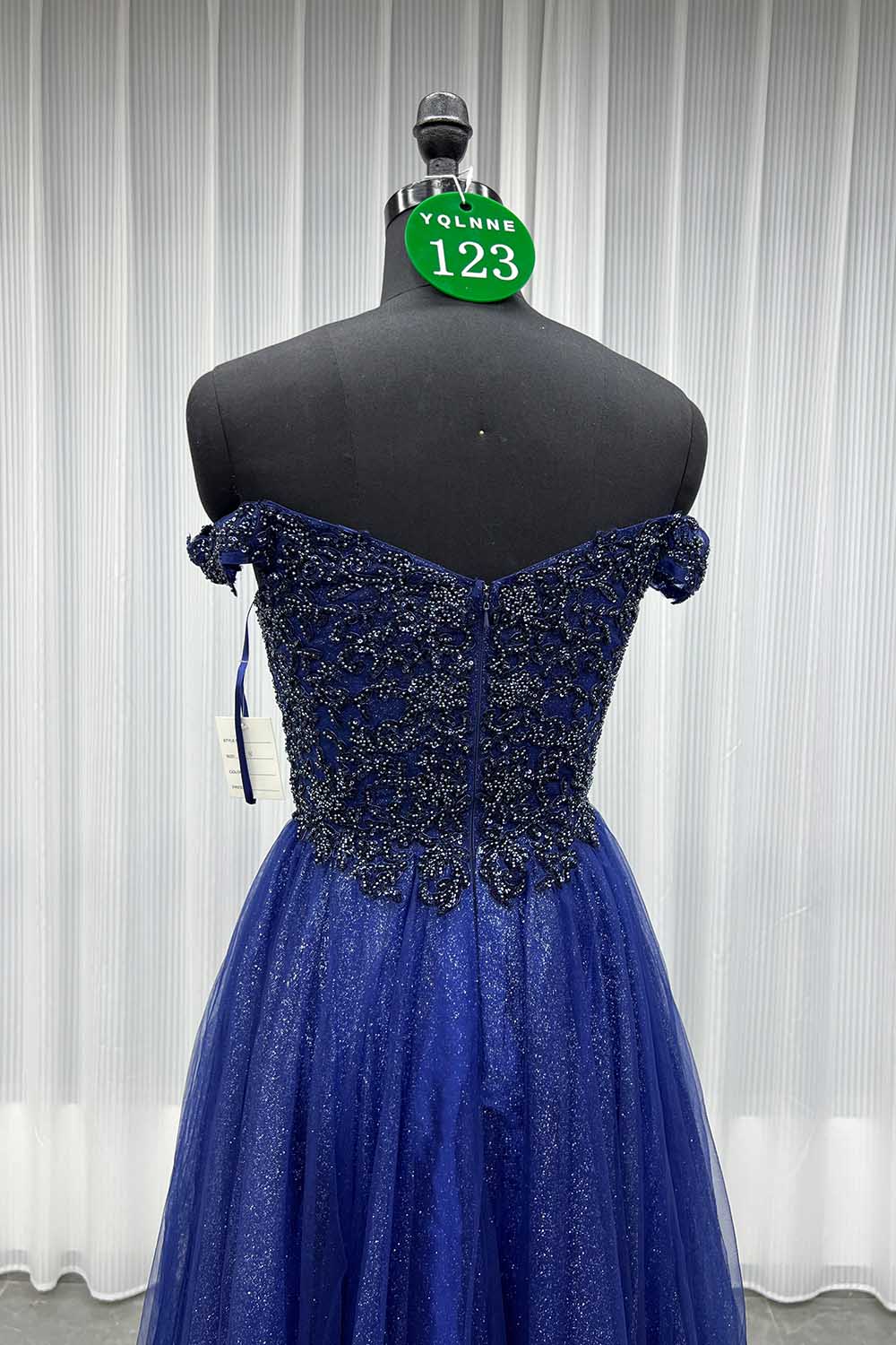 YQLNNE 0123 Wine Red Off Shoulder Prom Dress Long Party Gown