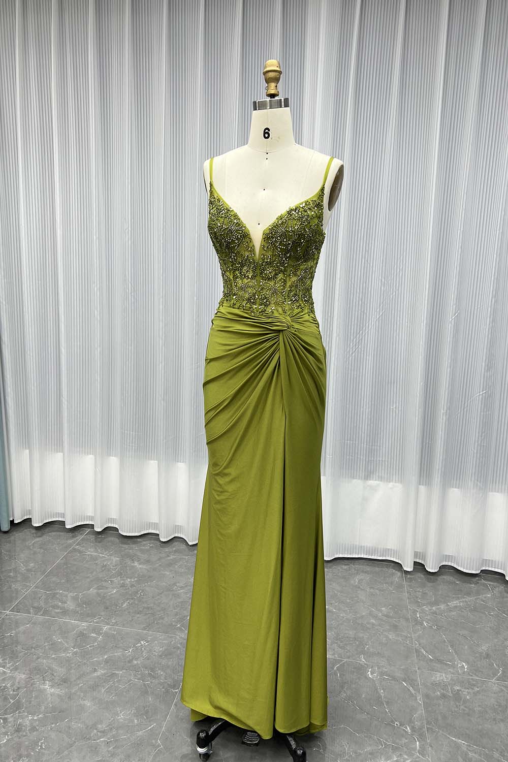 YQLNNE 09 Royal Blue Straps Long Prom Dresses Cystals Beaded Women Party Dress
