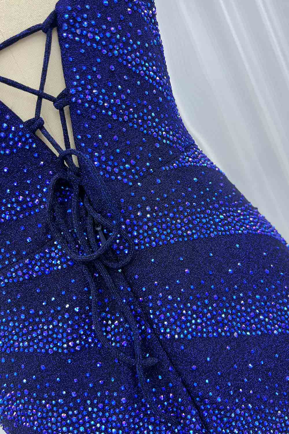 YQLNNE 0127 Black Short Mini Cocktail Dress Crystals Party Gown