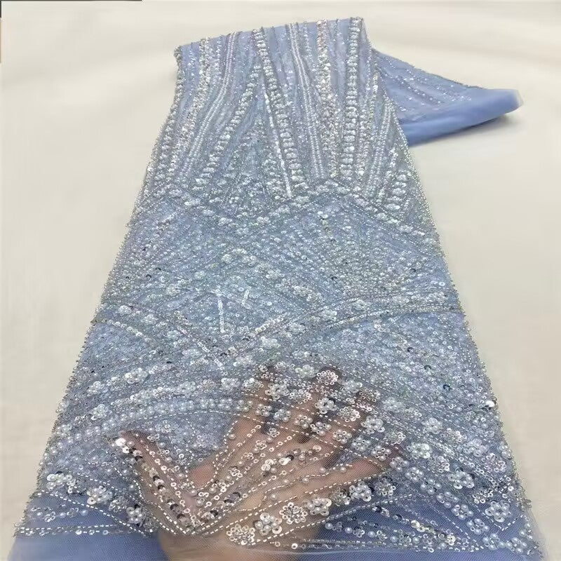 YQLNNE PD020 Fuchsia Spaghetti Crystals Embroidered Long Evening Dress Mermaid