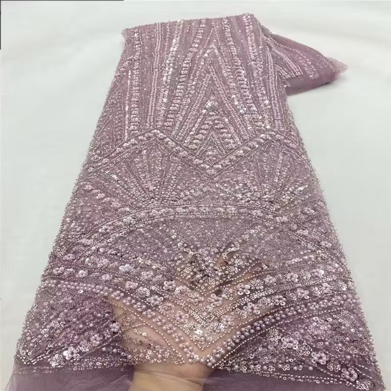 YQLNNE PD020 Fuchsia Spaghetti Crystals Embroidered Long Evening Dress Mermaid