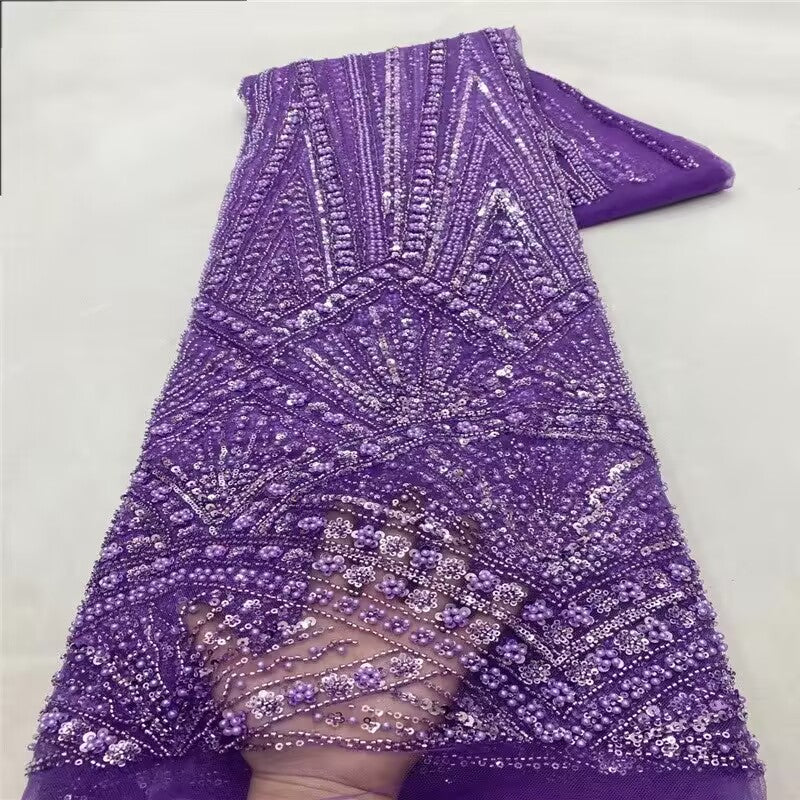 YQLNNE PD020 Fuchsia Spaghetti Crystals Embroidered Long Evening Dress Mermaid